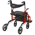 2-in-1 Rollator Walker & Transport Chair