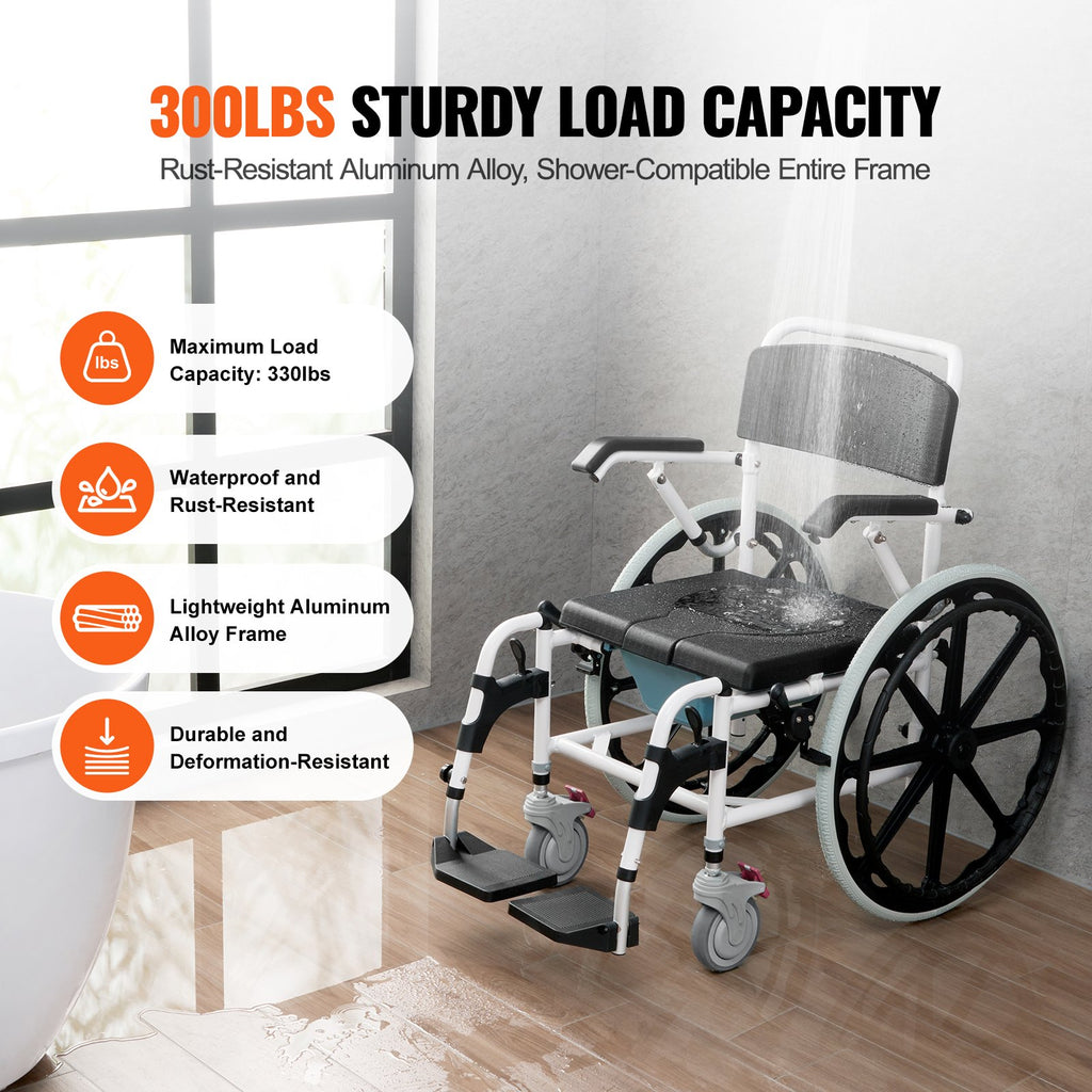 Shower Commode Wheelchair